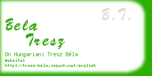 bela tresz business card